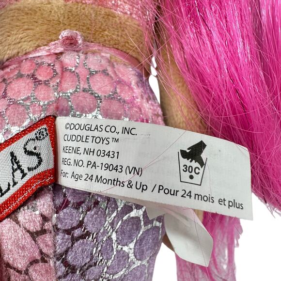 NOLA the Plush PURPLE MERMAID 13" Stuffed Doll by Douglas Cuddle Toys #1691 - Picture 6 of 8